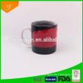 blank ceramic cup, black mug with painted, colour glazed mugs